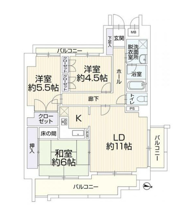 ヒューマンズ新宮駅前の間取り