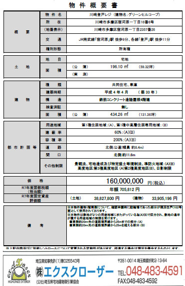 川﨑登戸レジ(建物名：グリーンヒルコープ）のその他