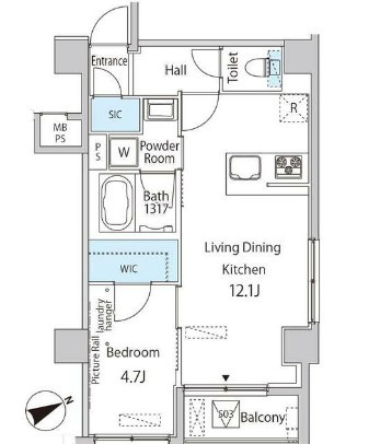 ☆2LDKの角部屋タイプ☆