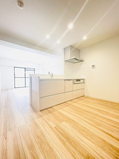 【キッチン】 | ライオンズマンション薬院第2 | シンプルで使いやすいシステムキッチンは食洗器つき！