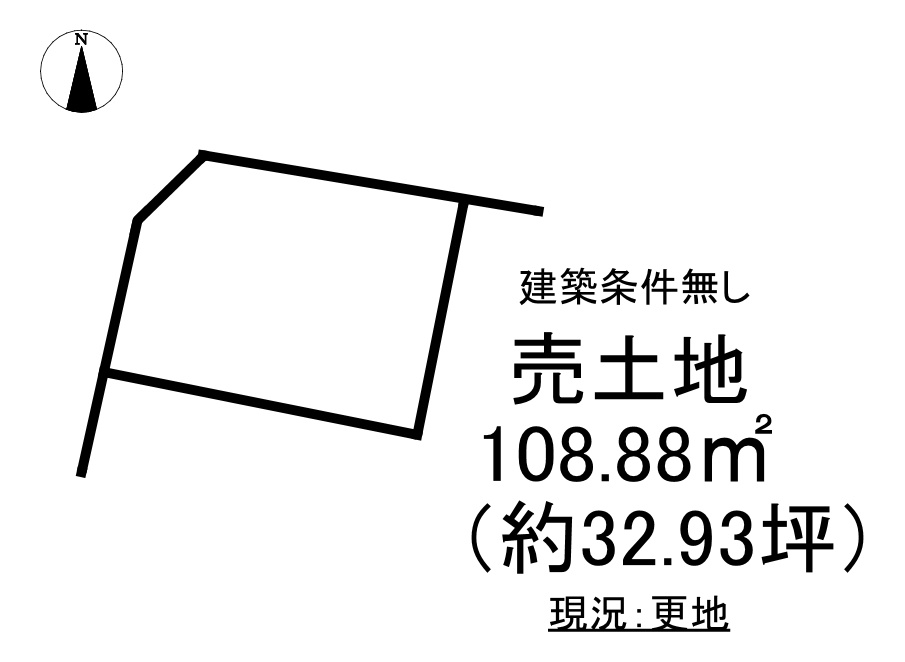 錦町江栗3丁目 売土地の土地図