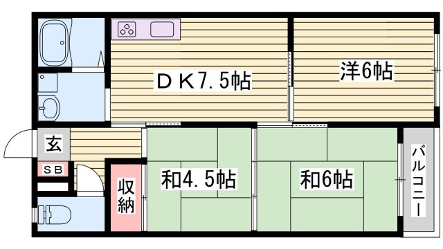 ネオハートβの間取り
