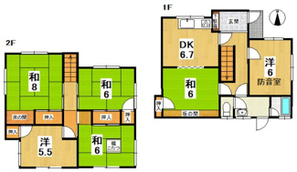 【間取り】 | 中古戸建　学園南2丁目