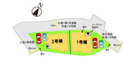 【区画図】 | 春日市須玖北4丁目2期　1号棟（全2棟）【仲介手数料無料・0円】 | 区画図です。1号棟