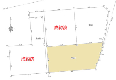 【区画図】 | 霧島市隼人町姫城2丁目　4号地