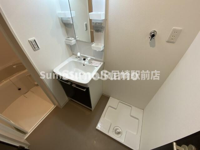 ジーメゾン尼崎東の独立洗面台|独立洗面化粧台が付いています