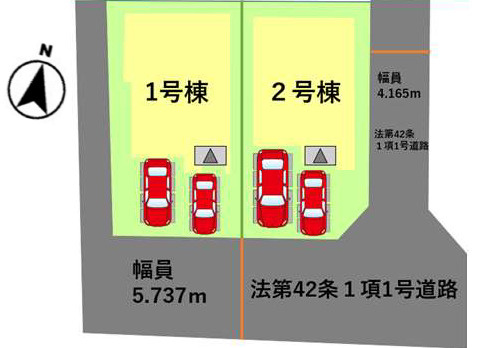 仲介手数料不要　よかタウンBloom合志市幾久富5期【南ヶ丘小・合志中】の区画図