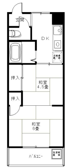 【間取り】 | 甲南灘コーポラス