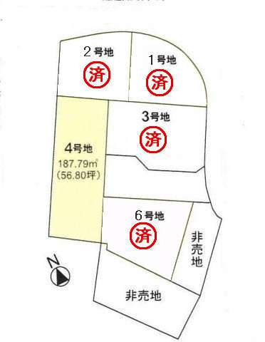 【区画図】 | 高知市大津甲/４号地