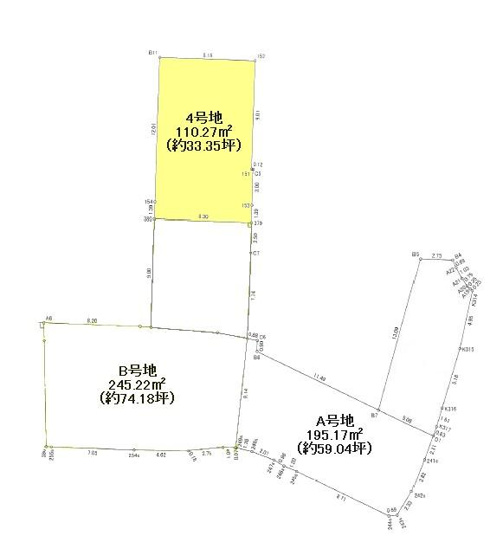【区画図】 | 高知市大津甲/４号地