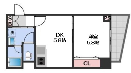 【間取り】 | KDXレジデンス難波南