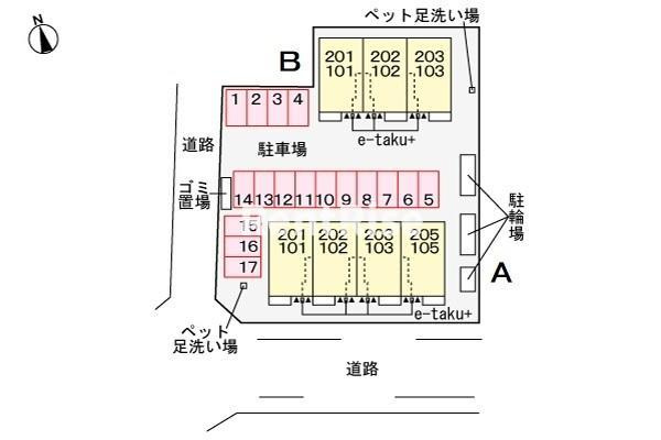フィッシュタンクＢの駐車場|駐車場