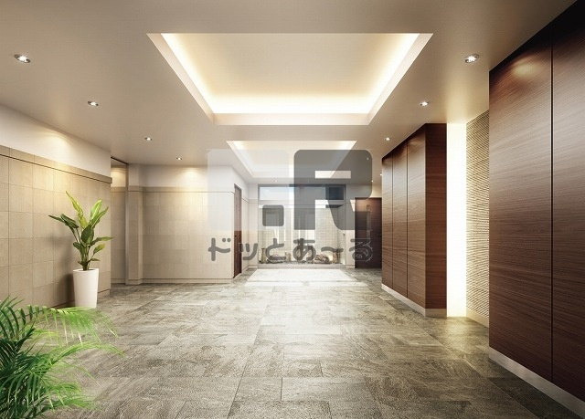 アポロ久留米東のロビー|イメージパース（原状優先）