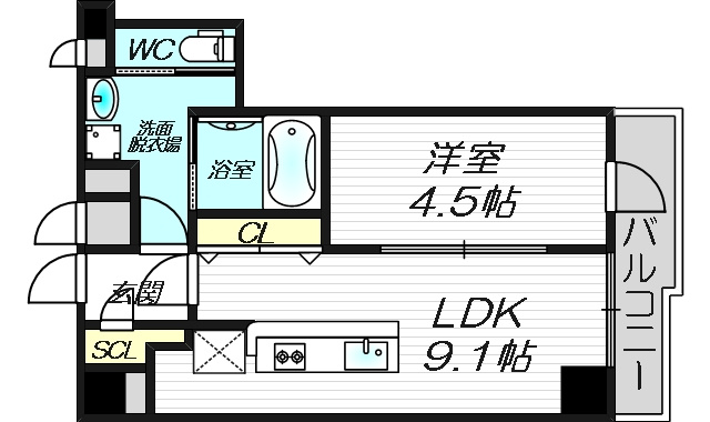 新栄プロパティ－TEN8の間取り