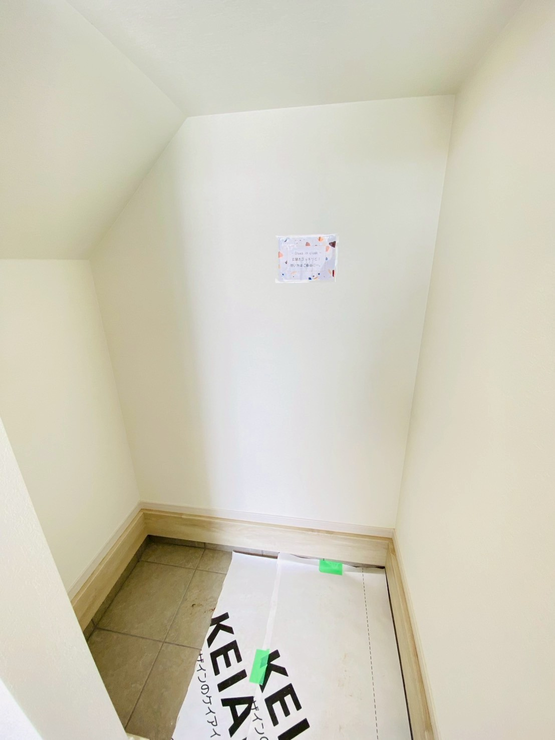 ケイアイテラス／大津町高尾野／４LDK／１号棟の収納|玄関横の土間収納。