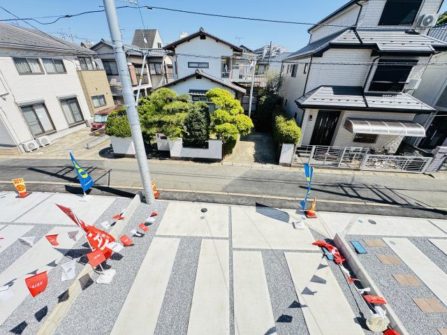 流山市加１丁目新築戸建【流山北小学校：2分】の展望|バルコニーより道路側眺望