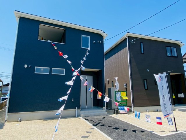 クレイドルガーデン／熊本市東区下江津第２／２号棟の前面道路含む現地写真