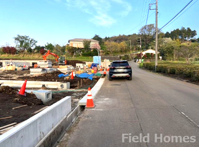 秦野市西田原売地　№5の前面道路含む現地写真|前面道路含む現地写真です