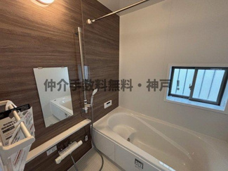 【浴室】 | 神戸市垂水区桃山台3丁目　新築戸建1号棟　仲介手数料無料！ | 日々の疲れを癒すお風呂付です