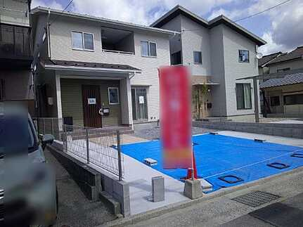 安芸区矢野西４丁目の前面道路含む現地写真