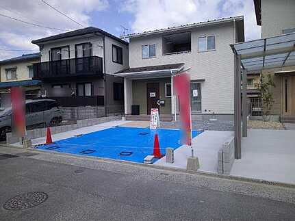 安芸区矢野西４丁目の前面道路含む現地写真