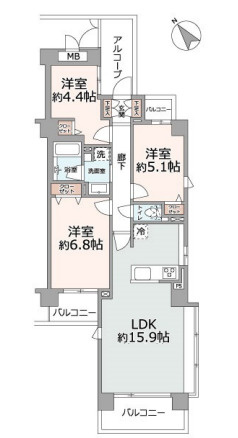 三ツ沢上町パークホームズ弐番館の画像