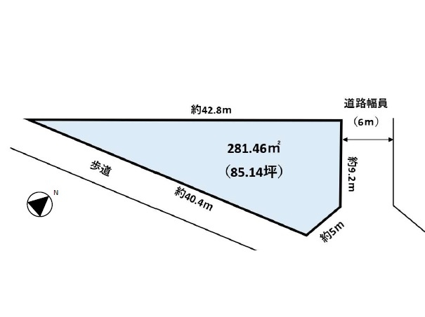 鶴岡市稲生二丁目43-13　土地