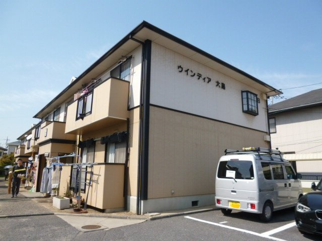 倉敷市大島のアパートの外観