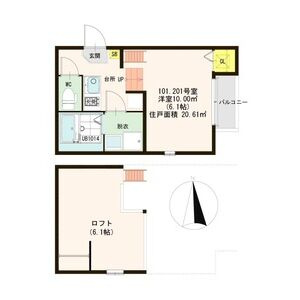 【間取り】 | ハーモニーテラス巽北Ⅲ