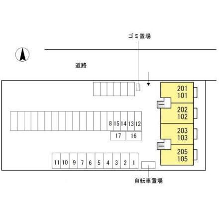 メゾンド・ソレイユの区画図
