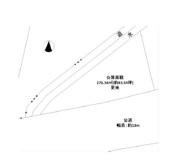 坂戸市片柳売地の土地図