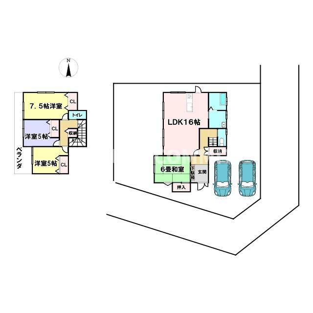 並木町　中古戸建の間取り