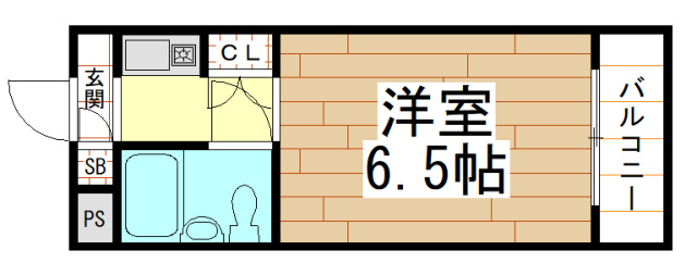 メゾンウィング ( 近畿大学 一人暮らし )の間取り