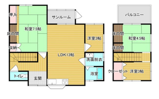 【間取り】 | 鳥取市浜坂2丁目戸建て