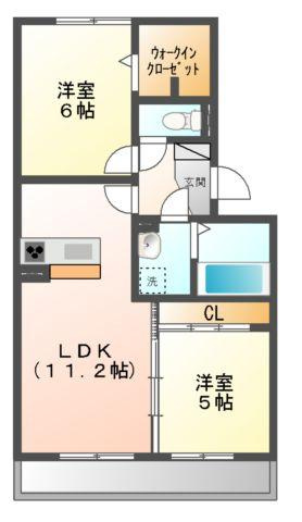 カーサ・ソレイユⅡの間取り