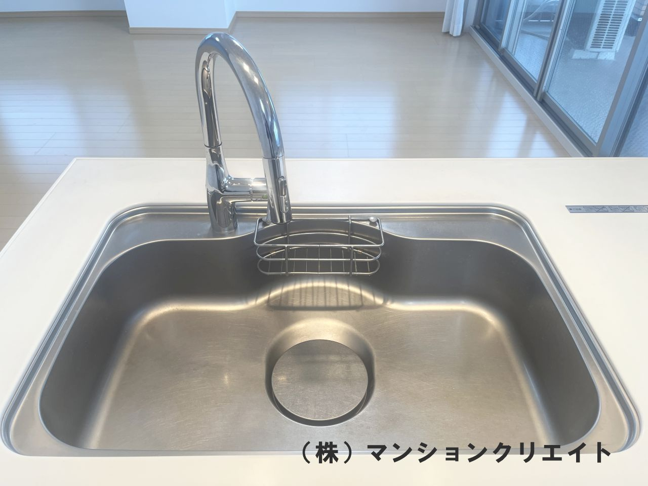 ブランシェ城東のキッチン|大きなシンク