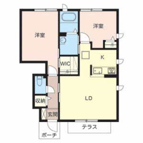 シャーメゾン上野田　A棟の間取り