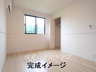 ベースの寝室|寝室にもエアコンあり