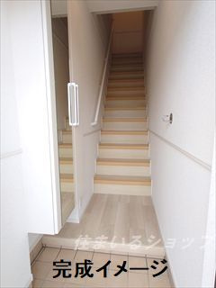 ベースの玄関|ミラー付き大型シューズボックス