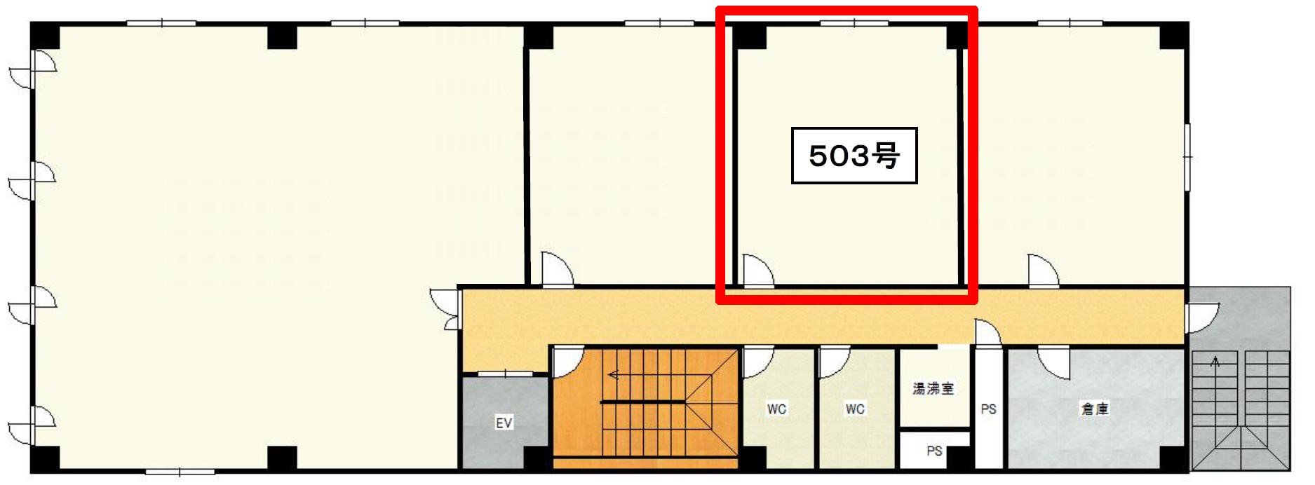 フクダ不動産八木ビルの間取り