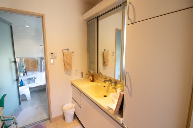 足利市小俣町の中古一戸建の独立洗面台