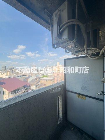 シティアーク天王寺のバルコニー