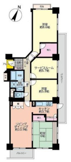 【間取り】 | アーバンみらい東大宮東二番館街9-3号棟　