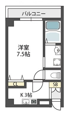 【間取り】 | グランパシフィック今里