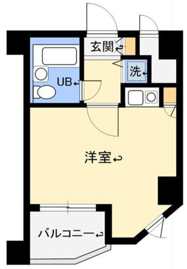 【間取り】 | クリオ東林間壱番館 | ワンルームは一人暮らしに最適で家賃を抑えやすく掃除も楽な点が魅力です。生活空間がコンパクトにまとまるため、動線が短く、生活しやすいです。家具の配置も工夫次第で個性を出しやすく、自由な空間を楽しめます。