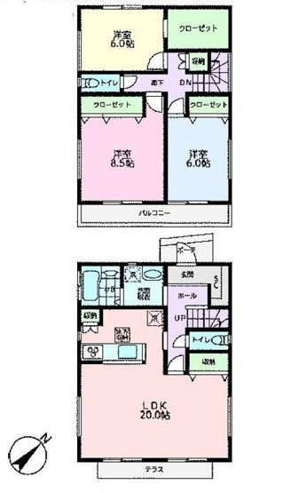 【間取り】 | 3LDKは、リビングダイニングキッチンと3つの居室がある間取り。ファミリー層に非常に人気の高い間取りで、広々としたリビングで家族団らんを楽しみ、個室でプライベートな時間も確保できるのが大きな魅力です。