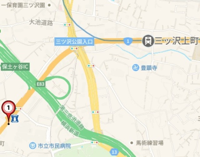 Fパーク三ツ沢の地図