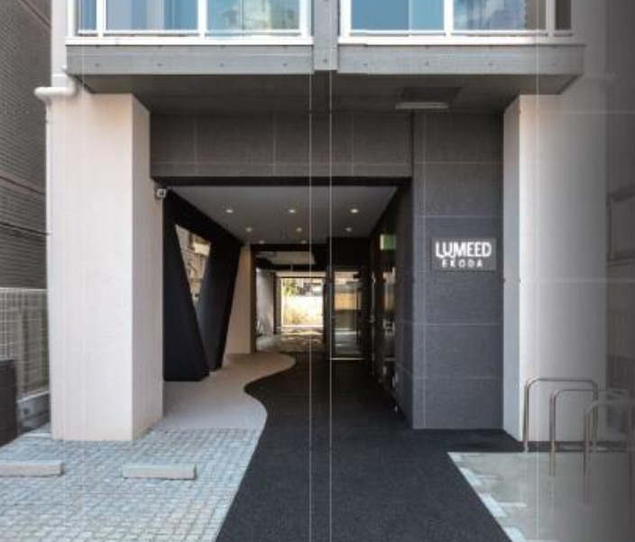 練馬区栄町の賃貸マンションのエントランス