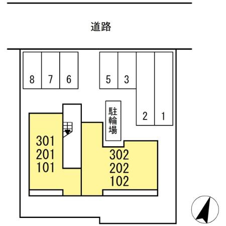 D-avance牟呂の区画図