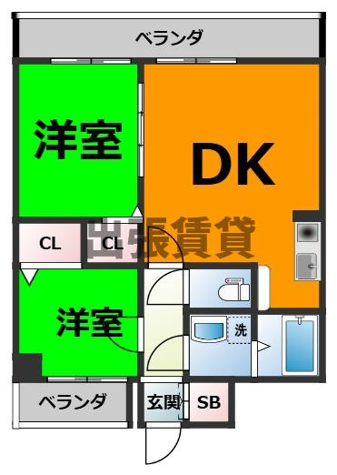 仲介手数料0円！！プロビデンス葵タワーの間取り